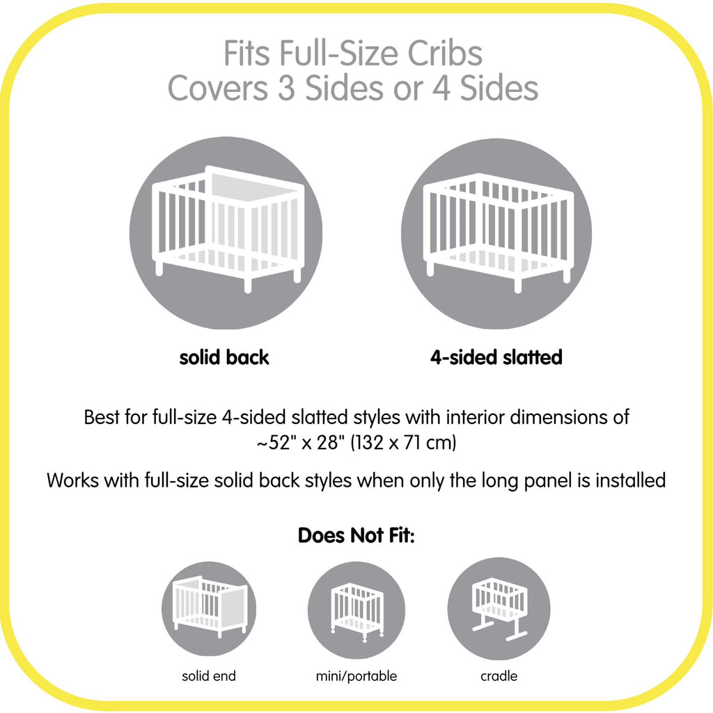 BreathableBaby Breathable Mesh Crib Liner, Deluxe Linen Collection, Natural