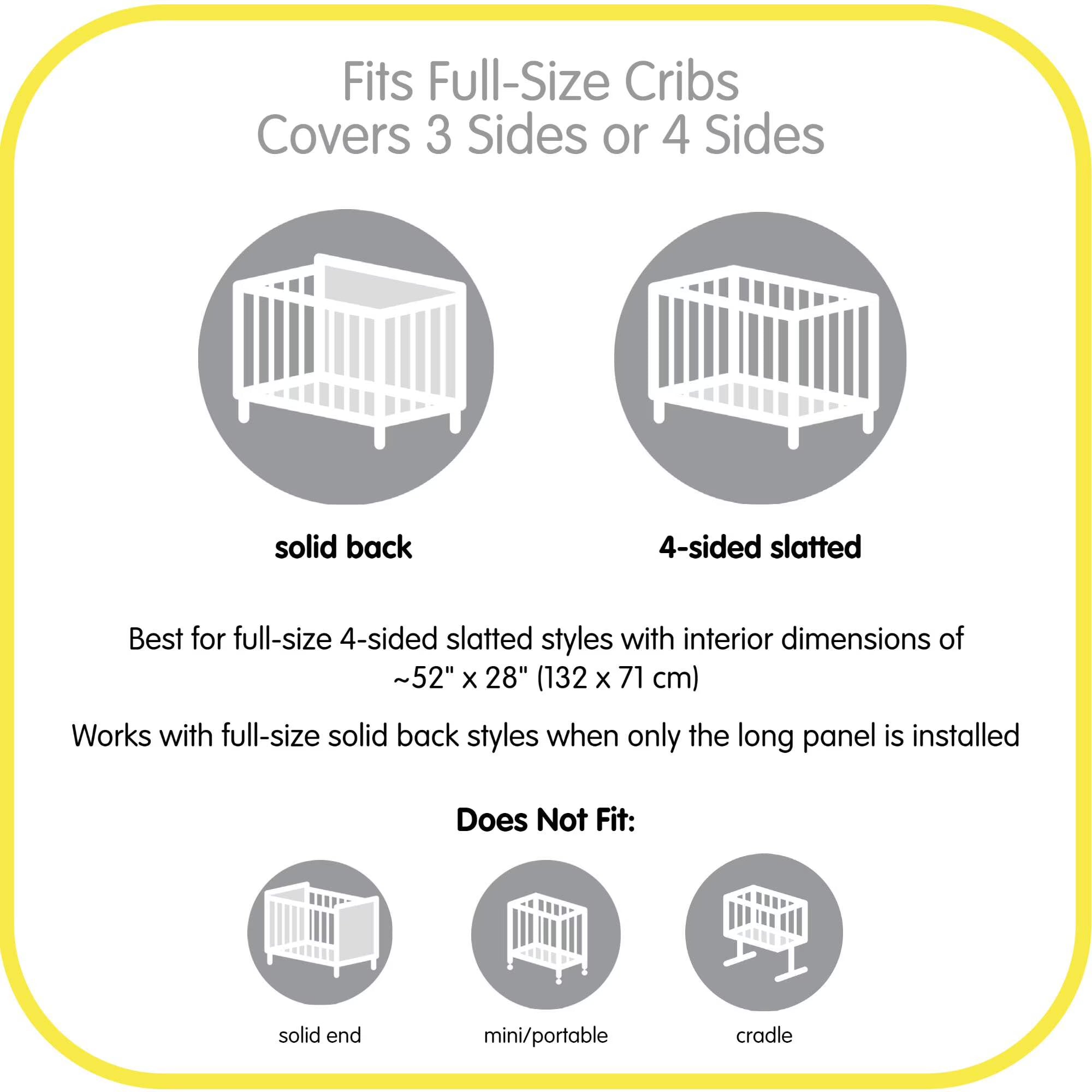 BreathableBaby Breathable Mesh Crib Liner, Deluxe Linen Collection, Natural