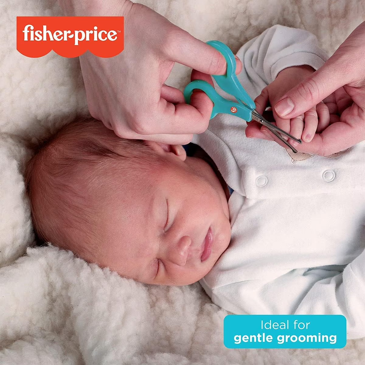 Fisher-Price Baby Grooming Kit for Newborns, 12 Pieces, Unisex