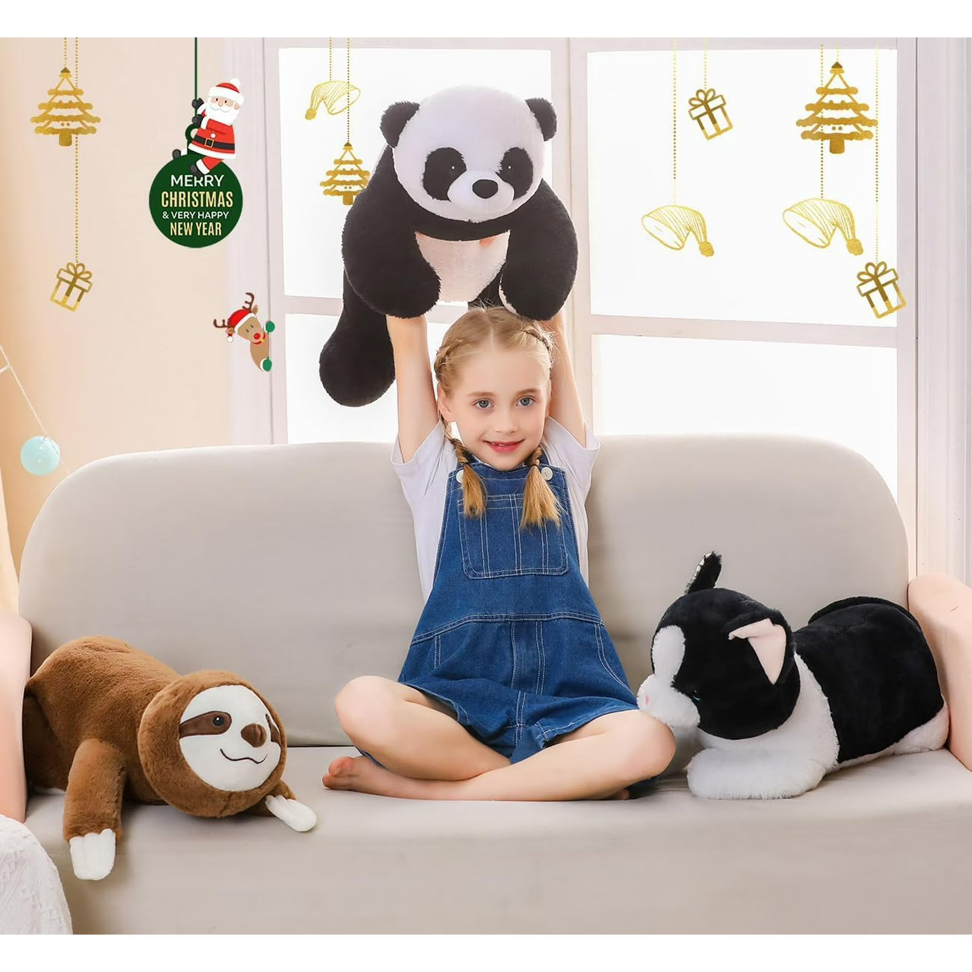 Weighted Sloth Stuffed Animal, 2026 New Pulse of Potential Weighted Animal, Soft Washable Comfort Animals Soft Hugging Pillow，fit Kids & Adults